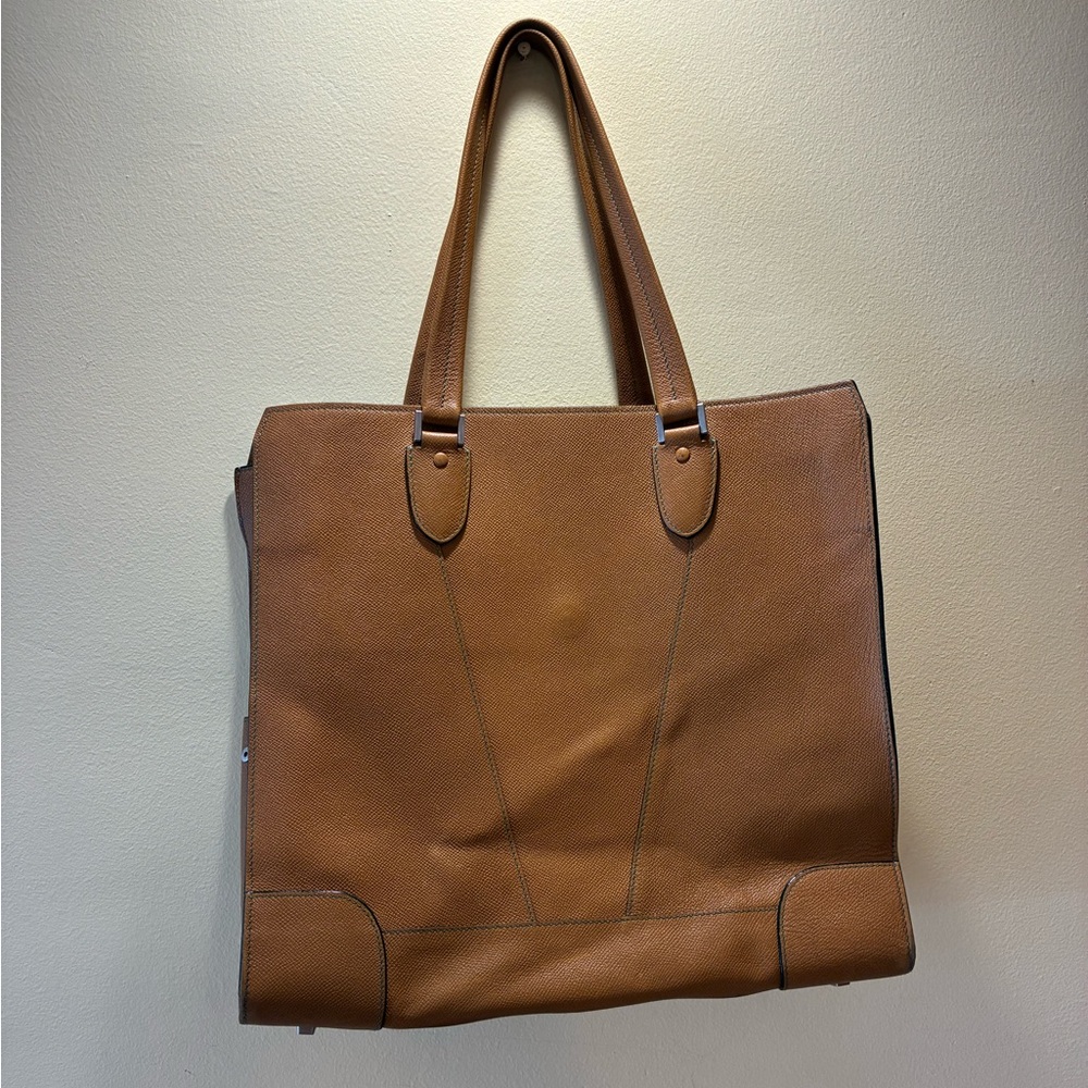 Valextra Brown Leather Bag